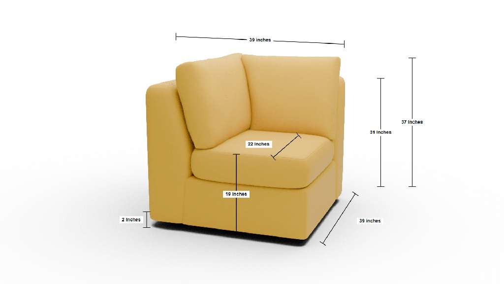 Parmer Corner Unit - Dimensions