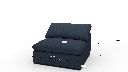 Fluffy Small Armless Chair - Dimensions