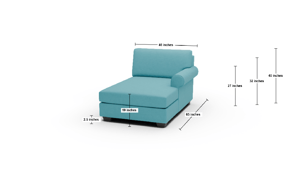 Manor Raf Chaise - Dimensions