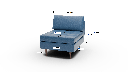 Ladybird Leather Armless Chair - Dimensions