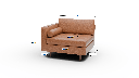Ladybird Leather LAF Chair - Dimensions