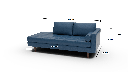 Ladybird 82" Leather RAF Stand Alone Chaise - Dimensions
