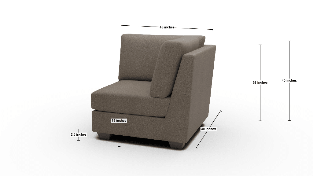 Manor Corner Unit - Dimensions