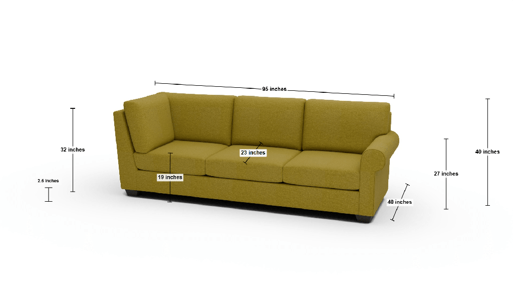 Manor Raf Corner Sofa - Dimensions