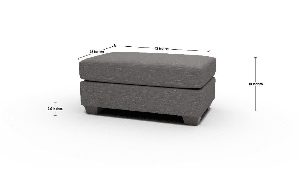 Manor Ottoman - Dimensions