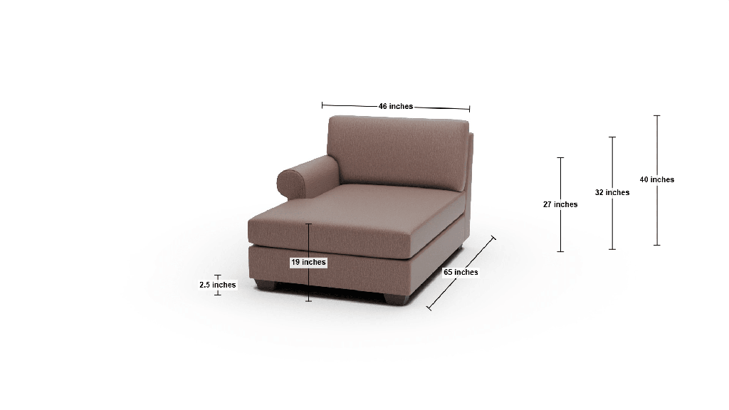 Manor Laf Chaise - Dimensions