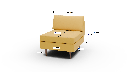 Ladybird Armless Chair - Dimensions