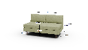 Ladybird Armless Loveseat - Dimensions