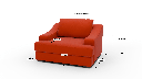 Austonian 56" Arm Chair - Dimensions