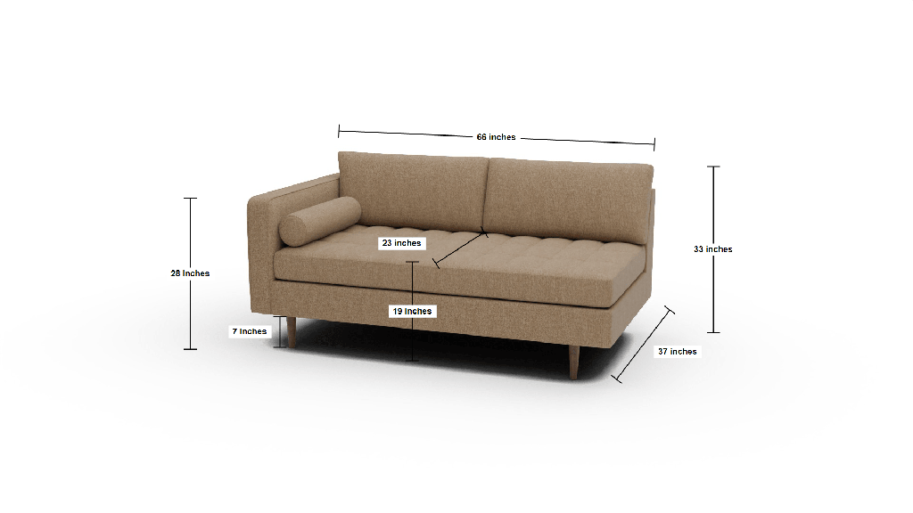 Ladybird Laf Condo Sofa - Dimensions