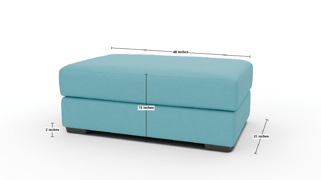 Austonian Ottoman - Dimensions