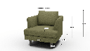 Rainey 35" Armchair - Dimensions
