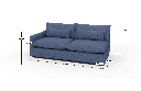 Bouldin Laf Sofa - Dimensions