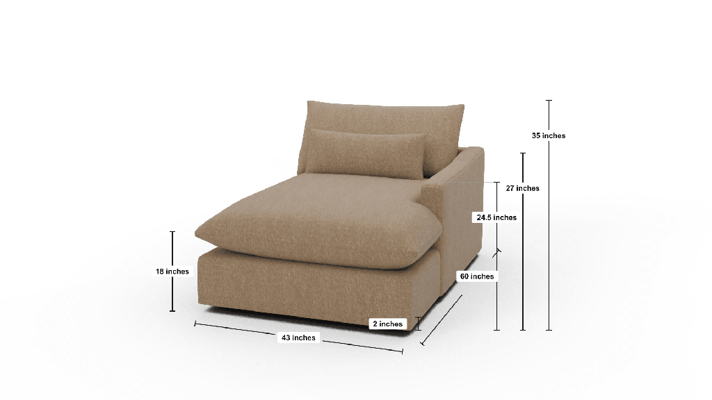 Bouldin Raf Chaise - Dimensions