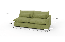 Bouldin Raf Sofa - Dimensions