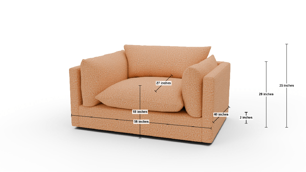 Soco 56" Chair - Dimensions