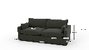 Bouldin 86" Sofa - Dimensions