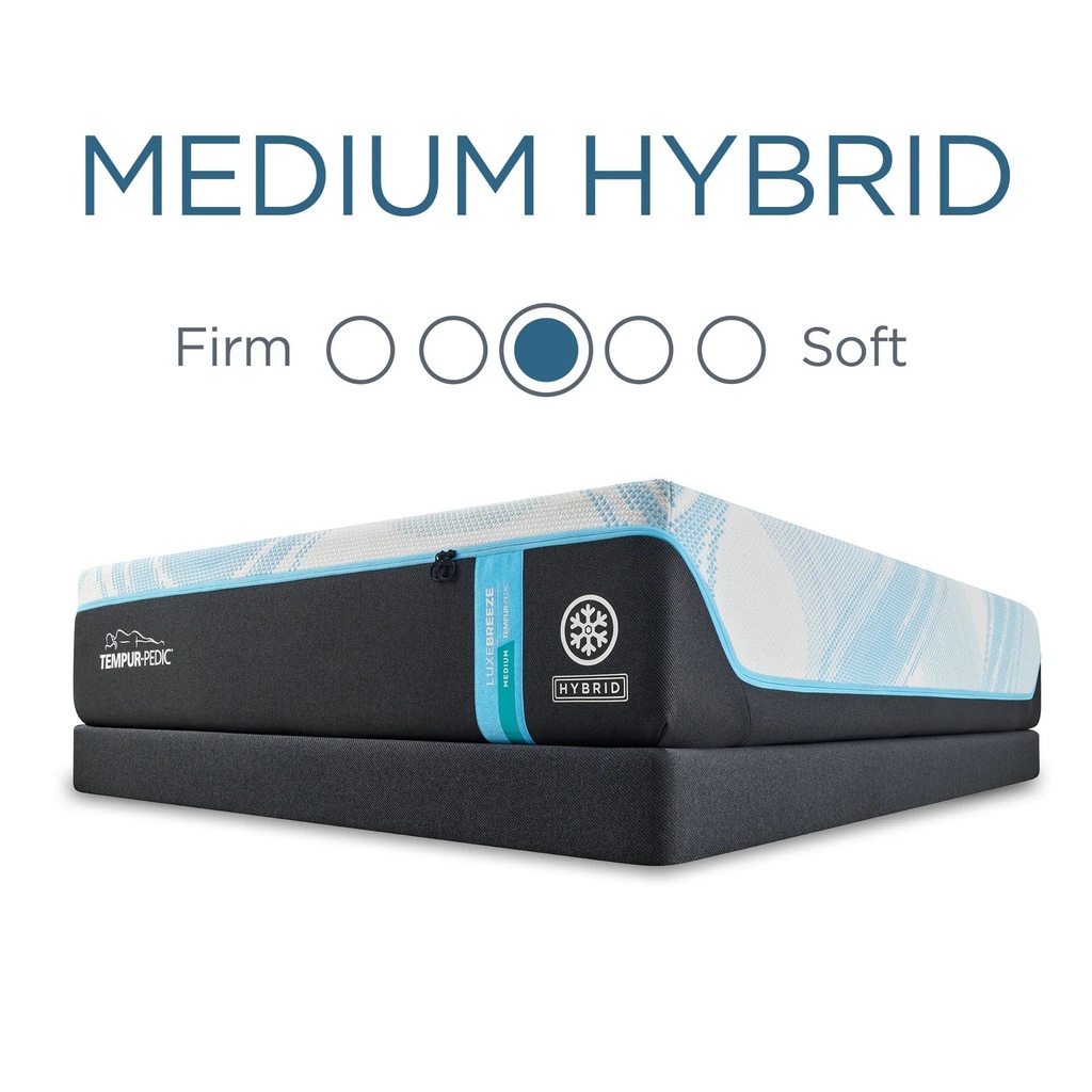 Tempur-LuxeBreeze® Medium Hybrid Mattress — view 6