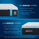 Tempur-LuxeBreeze® Medium Hybrid Mattress — view 7