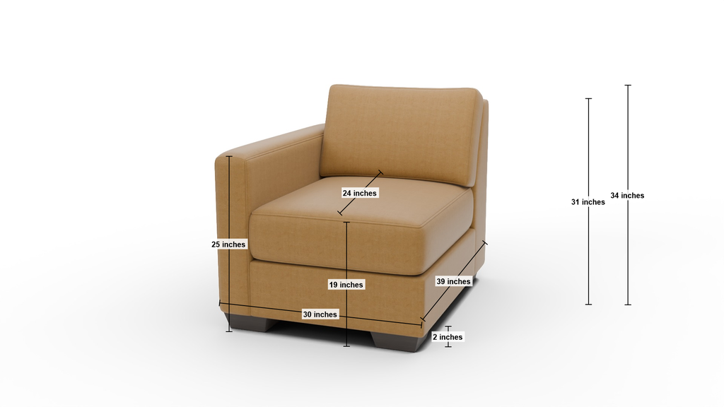 Track Laf Chair - Dimensions