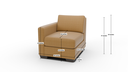 Track Laf Chair - Dimensions