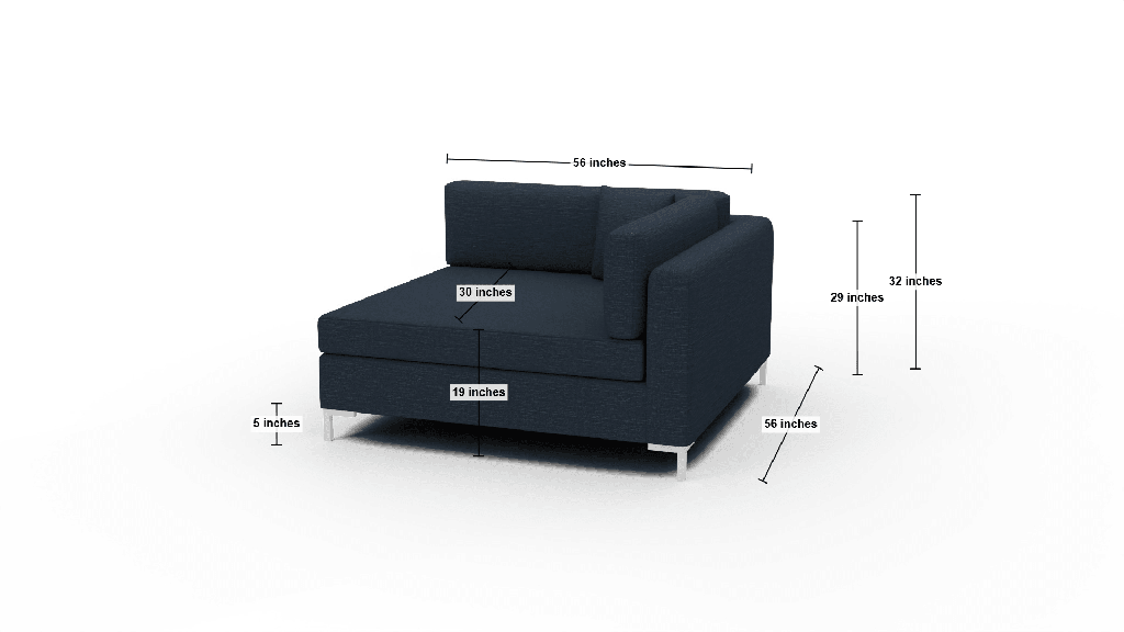 Bonnell Corner Unit - Dimensions