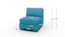 Track Armless Chair - Dimensions