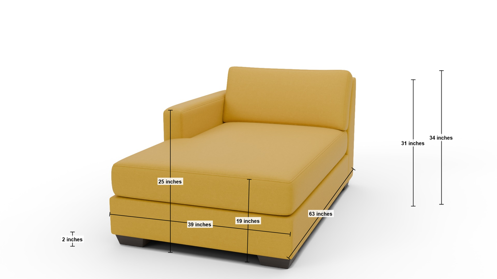 Track Laf Chaise - Dimensions