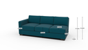 Track Laf Sofa - Dimensions