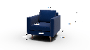 Wallace 34" Untufted Arm Chair - Dimensions