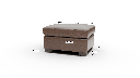 Track Leather Ottoman - Dimensions