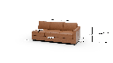Track Leather Raf Sofa - Dimensions
