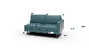 Wallace Leather Untufted Raf Condo Sofa - Dimensions
