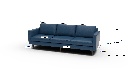 Wallace 98" Leather Untufted Estate Sofa - Dimensions