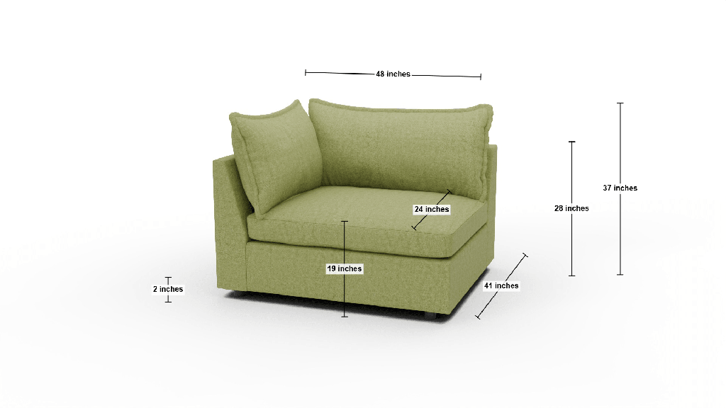 Cherrywood Laf Chair - Dimensions