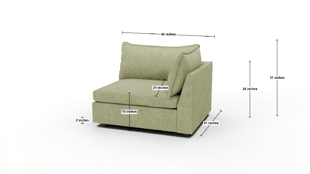 Cherrywood Raf Chair - Dimensions