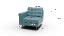 Wallace Leather Laf Chair - Dimensions