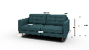 Wallace 74" Apartment Sofa - Dimensions