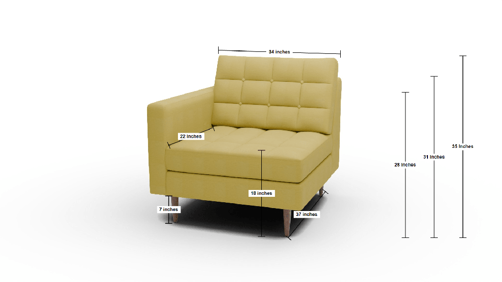 Wallace Laf Chair - Dimensions