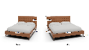 Wallace Leather Tufted King & Queen Bed - Dimensions