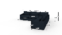 Bouldin 123" Corner Sectional - Dimensions