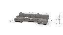 Manor 178" Double Chaise With Armless Sofa - Dimensions