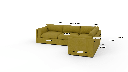SoCo 124" LAF Sofa Sectional - Dimensions