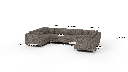 Bonnell 162" U Sectional - Dimensions