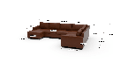 Track 141" Leather Corner Sectionals w. Left Chaise - Dimensions