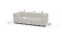 Brentwood 92" Leather Sofa - Dimensions