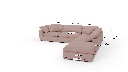 Fluffy DB 133.5" 4 Piece Sectional w/Otto - Dimensions