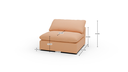 Fluffy DB Armless Chair - Dimensions