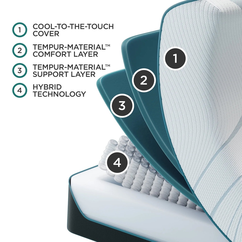 TEMPUR-Adapt® Medium Hybrid Mattress — view 3
