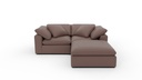 Fluffy 2 Pc Sofa w/Otto